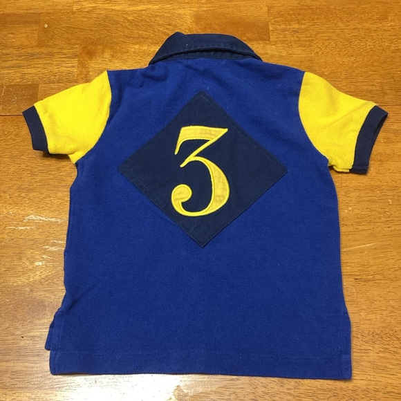 Polo Ralph Lauren Kids Boys Size 18 Month Riders Jockey Rugby Stripe Polo Shirt - Picture 6 of 7